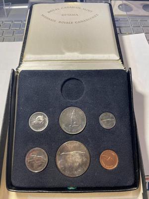 (1867-1967) Canadian Confederation Centennial 6-Coin Proof-like Presentation Set (No Gold Coin) as Pictured.
