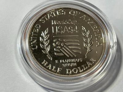 1994-P Soccer World Cup Commemorative Clad Half Dollar PROOF Condition as Pictured.