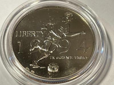 1994-D Soccer World Cup Commemorative Clad Half Dollar BU Condition as Pictured.