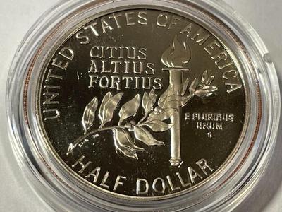 1992-S Gymnast Olympic Commemorative Clad Half Dollar PROOF as Pictured.