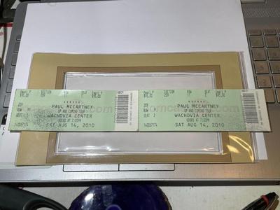 Vintage Paul McCartney 2010/U2 1992 Concert Ticket Ephemera as Pictured.