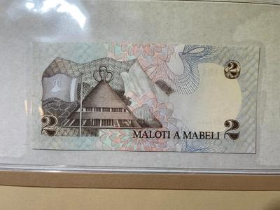 Lesotho 2 Maloti Banknote/Currency in Uncirculated Condition by Fleetwood as Pictured.
