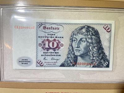 West Germany 10 Deutsche Mark 1980 Banknote/Currency in Uncirculated Condition by Fleetwood as Pictured.
