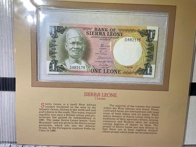 Sierra Leone 1 Leone 1981 Banknote/Currency in Uncirculated Condition by Fleetwood as Pictured.
