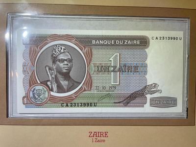 Zaire 1 Zaire 1979 Banknote/Currency in Uncirculated Condition by Fleetwood as Pictured.
