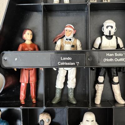 LOT 269: Vintage Star Wars Action Figures w/ Darth Vader Carrying Case