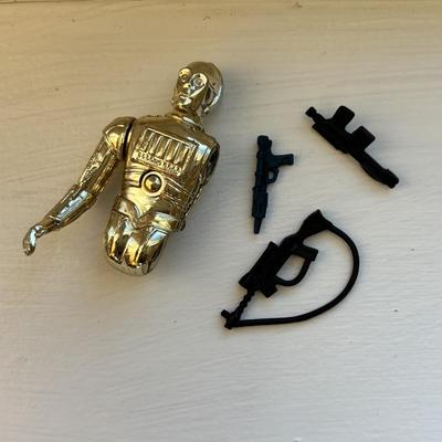 LOT 269: Vintage Star Wars Action Figures w/ Darth Vader Carrying Case