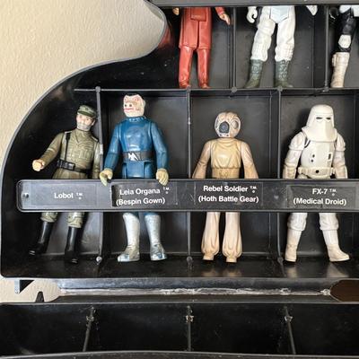 LOT 269: Vintage Star Wars Action Figures w/ Darth Vader Carrying Case