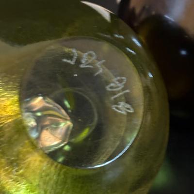 LOT 299: JRS Art Glass Paperweights: Pears & Apple