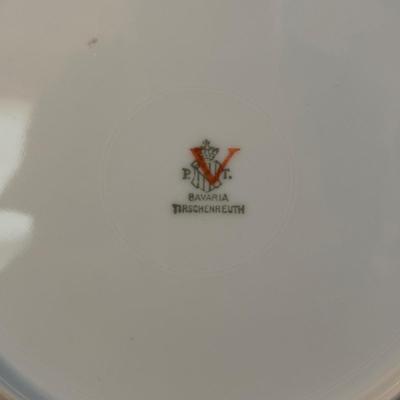 LOT 302: Vintage Teacups & Dessert Plates: Imperial Bohemian, Czechoslovakia: Churchill, Made in England: Bavaria: Royal Jackson:...