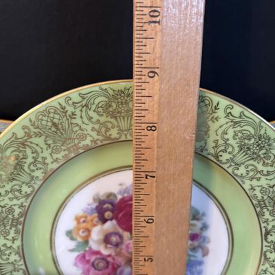 LOT 302: Vintage Teacups & Dessert Plates: Imperial Bohemian, Czechoslovakia: Churchill, Made in England: Bavaria: Royal Jackson:...