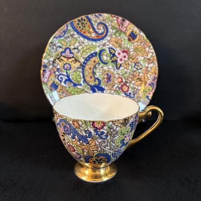 LOT 304: Vintage Teacup Collection Featuring a Wright Tyndale & Van Roden of Philadelphia Limoges Teacup, Bergere Limoges, Shelly...
