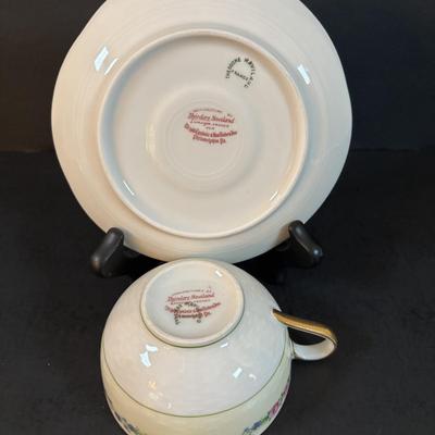 LOT 304: Vintage Teacup Collection Featuring a Wright Tyndale & Van Roden of Philadelphia Limoges Teacup, Bergere Limoges, Shelly...