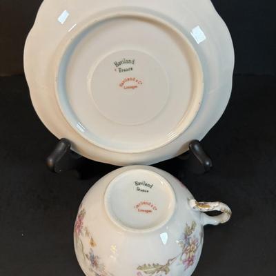 LOT 304: Vintage Teacup Collection Featuring a Wright Tyndale & Van Roden of Philadelphia Limoges Teacup, Bergere Limoges, Shelly...