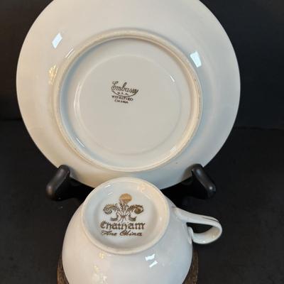 LOT 304: Vintage Teacup Collection Featuring a Wright Tyndale & Van Roden of Philadelphia Limoges Teacup, Bergere Limoges, Shelly...