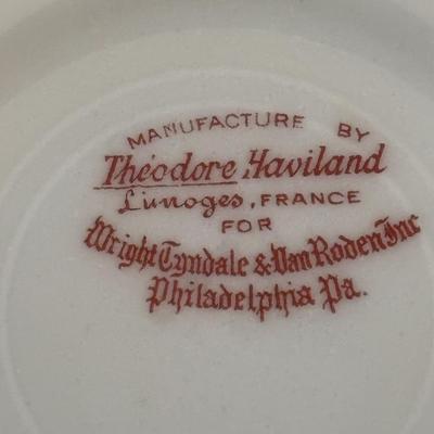 LOT 304: Vintage Teacup Collection Featuring a Wright Tyndale & Van Roden of Philadelphia Limoges Teacup, Bergere Limoges, Shelly...