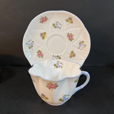 LOT 304: Vintage Teacup Collection Featuring a Wright Tyndale & Van Roden of Philadelphia Limoges Teacup, Bergere Limoges, Shelly...