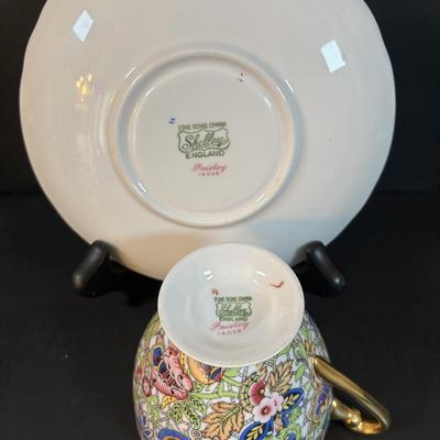 LOT 304: Vintage Teacup Collection Featuring a Wright Tyndale & Van Roden of Philadelphia Limoges Teacup, Bergere Limoges, Shelly...