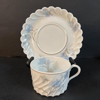 LOT 304: Vintage Teacup Collection Featuring a Wright Tyndale & Van Roden of Philadelphia Limoges Teacup, Bergere Limoges, Shelly...