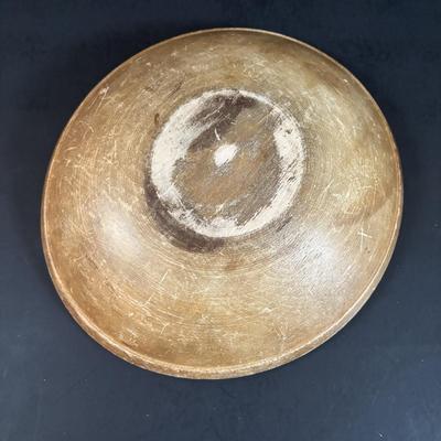 LOT 308: Primitive Wooden Bowls, Acme Egg Scale, Copper Rooster, Vintage Rolling Pins & More