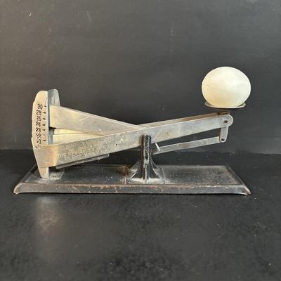 LOT 308: Primitive Wooden Bowls, Acme Egg Scale, Copper Rooster, Vintage Rolling Pins & More