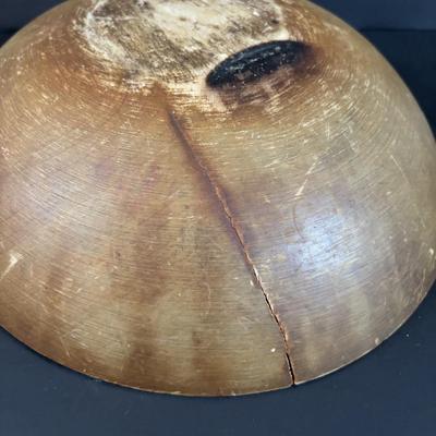 LOT 308: Primitive Wooden Bowls, Acme Egg Scale, Copper Rooster, Vintage Rolling Pins & More