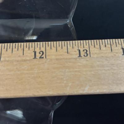 LOT 310: Signed VSL (Val St. Lambert) Crystal Crescent Shaped Fruit Tray/Salad Plates, Signed VSL Platter, Crystal Berry Bowl, FB Rogers...