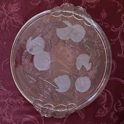 LOT 310: Signed VSL (Val St. Lambert) Crystal Crescent Shaped Fruit Tray/Salad Plates, Signed VSL Platter, Crystal Berry Bowl, FB Rogers...