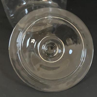 LOT 311: Ceramic Taxi Cookie Jar, Rose Garden Divided Serving Dish, Wooden Nut Bowl w/Nut Crackers & Anchor Hocking Pantry Jar