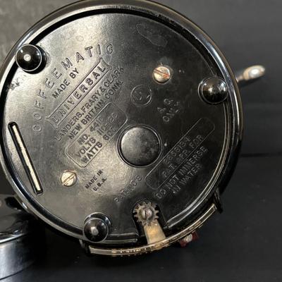 LOT 316: Hoffritz Knives w/Magnetic Board, Universal Coffeematic Electric Percolator, Porcelain & Stainless-Steel Teapot, Vintage...