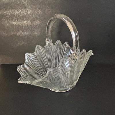 LOT 317: Art Glass Yellow Pitcher & Green Confetti Bud Vase, Delicate Glass Candlestick w/a hint of Yellow, LE Smith Flower Basket,...