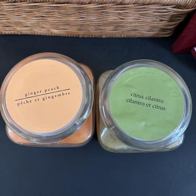 LOT 318: Keurig Model B30, Coffee Mugs, Candles, Quaker Lace Tablecloth & Organizing Basket