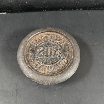 LOT 323: Vintage Avery Scale w/Weights & Postal Scale