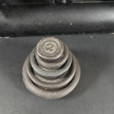 LOT 323: Vintage Avery Scale w/Weights & Postal Scale