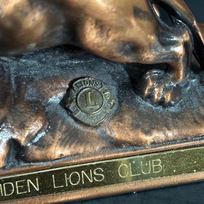 LOT 324: Inkstand w/Central Pump Inkwell & Open Inkwells to Either Side, Carved Roman Gothic Figural Magnifying Glass & Letter...