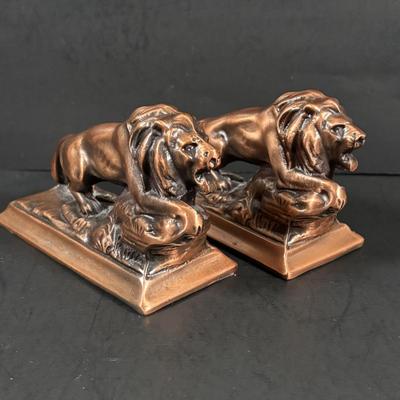 LOT 324: Inkstand w/Central Pump Inkwell & Open Inkwells to Either Side, Carved Roman Gothic Figural Magnifying Glass & Letter...