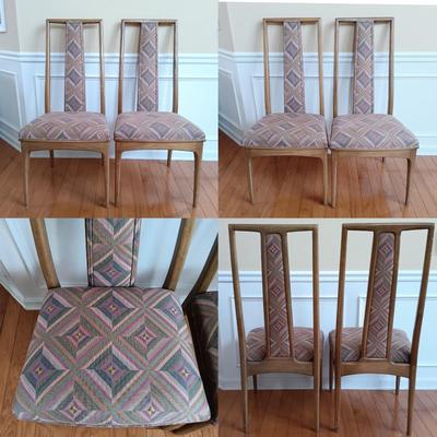 LOT 325: Set of 4 Mid Century Modern Dining Room Chairs