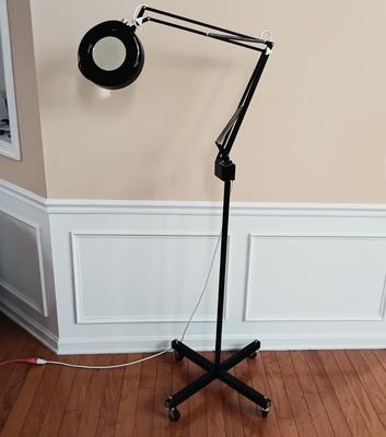 LOT 327: Magnifying Glass Floor Lamp