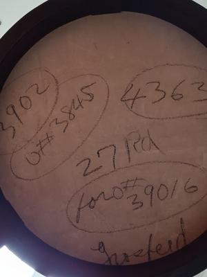 LOT 329: Empire Style Marble Top Pedestal Side Table