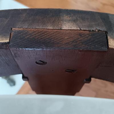 LOT 329: Empire Style Marble Top Pedestal Side Table