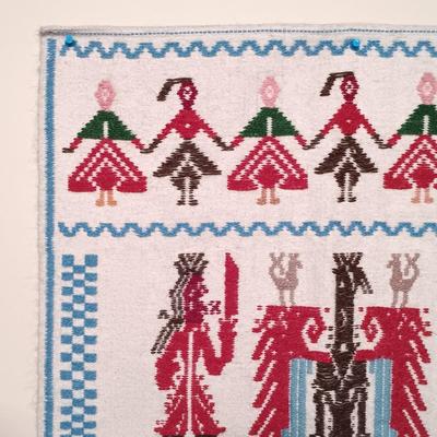 LOT 332: Pair of Woven Textile Tapestries