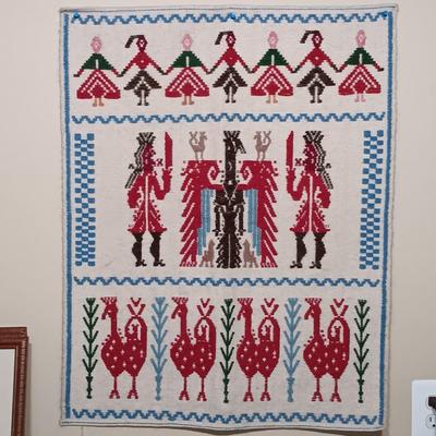 LOT 332: Pair of Woven Textile Tapestries