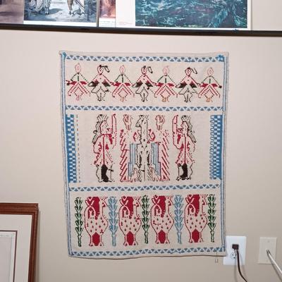 LOT 332: Pair of Woven Textile Tapestries