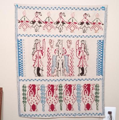 LOT 332: Pair of Woven Textile Tapestries