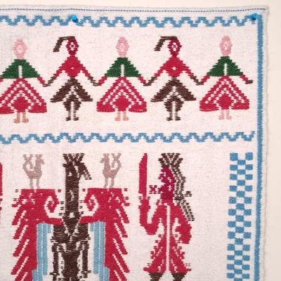 LOT 332: Pair of Woven Textile Tapestries