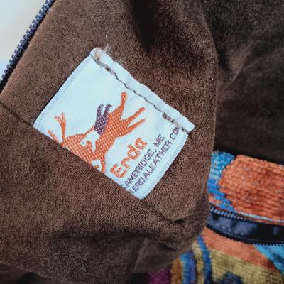 LOT 333: Erda Duffel Bag with Rolling Floral Tapestry Bag