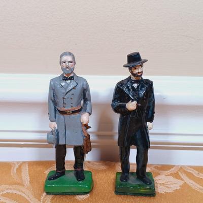 LOT 341: Solid Bronze 'Thinking Man' Bookends, Wheaton George Washinton Ink Bottle & More