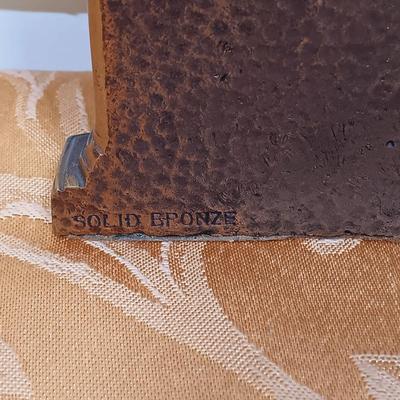 LOT 341: Solid Bronze 'Thinking Man' Bookends, Wheaton George Washinton Ink Bottle & More