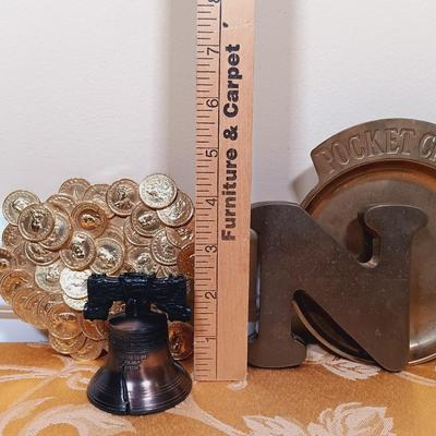 LOT 341: Solid Bronze 'Thinking Man' Bookends, Wheaton George Washinton Ink Bottle & More