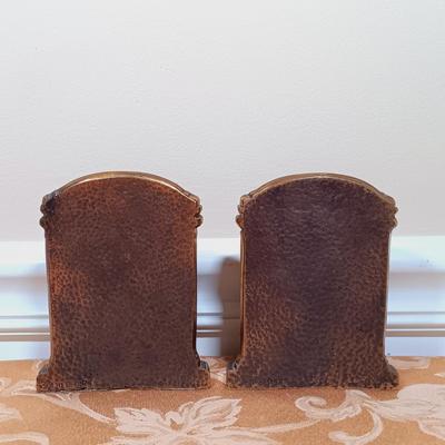 LOT 341: Solid Bronze 'Thinking Man' Bookends, Wheaton George Washinton Ink Bottle & More